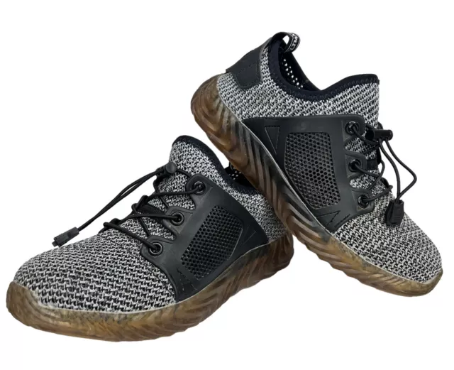 Adidas Die Weltmarke Mit Den 3S Shoes  Sz 36 Men's 4/Women 5 Gray Mesh Steel Toe
