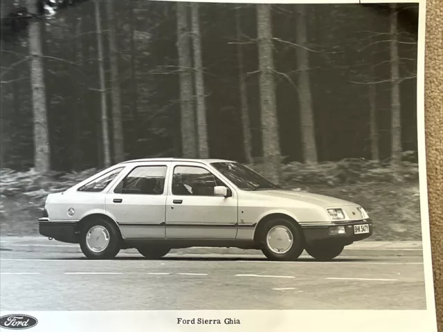 Ford Sierra Ghia Car Sales Press Photograph Looks Great Framed