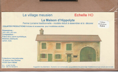 Colinter Productions - Kit Gare échelle N - Haudiocourt Type Est à 2 Portes - Non Peint