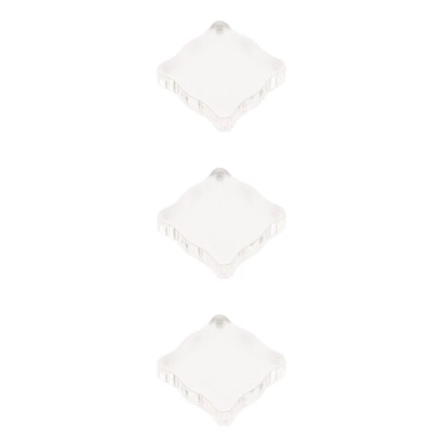 3pcs Acrylic Stamping Block Acrylic Clear Rubber Stamping Tools for Stamp Craft