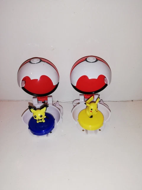 Figurine Pokémon Pikachu Avec Lanceur Pokéball – Toupie – Neuve Sous Blister