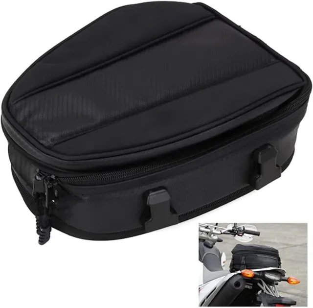 Motorcycle Tail Bag Waterproof Multifunctional Rear Seat Bag Luggage Saddle Bag
