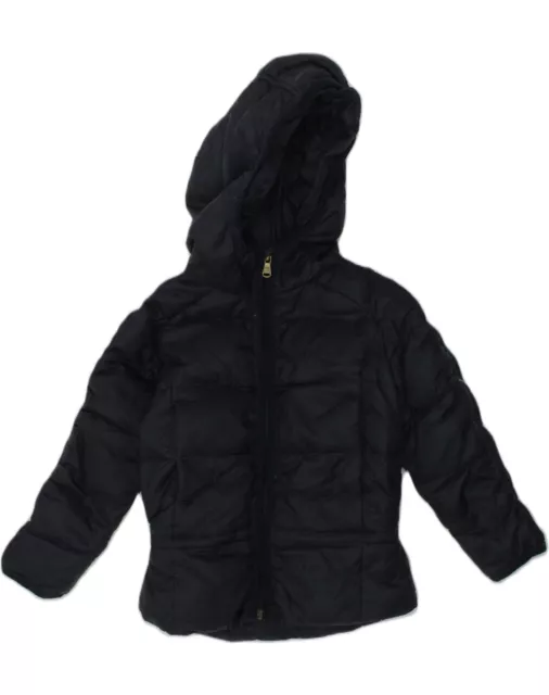 RALPH LAUREN Girls Hooded Padded Jacket 3-4 Years Navy Blue Nylon TL08