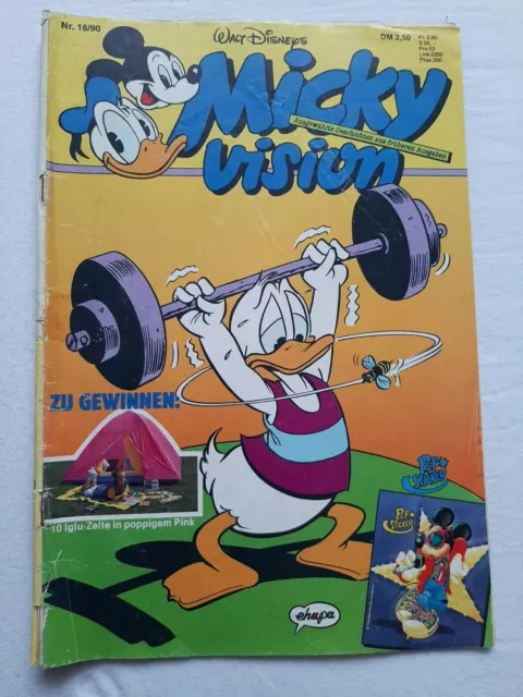 Micky Vision Comicheft Walt Disney NR 16/1990 ohne Extras