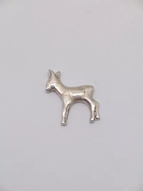 Broche De Veste Avec Faon en Argent 925 - Pins - Bamby - Ongulés