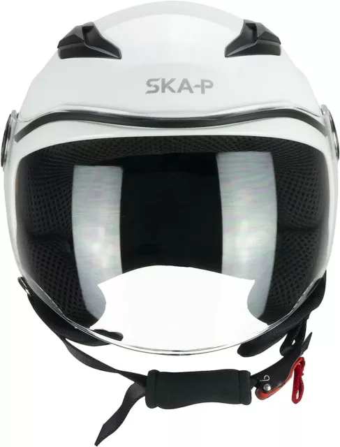 Casco Demijet Ska-p 2MH Fun Mono per Bambini Omologato ECE-R 22.05 Bianco 2