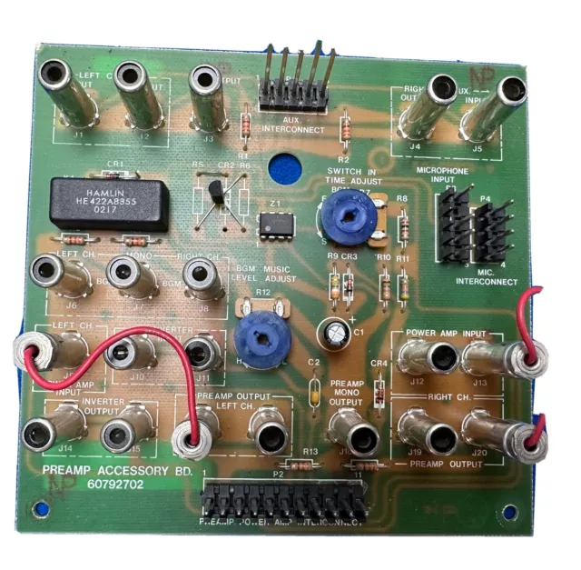 ROWE AMI CD Jukebox Background PREAMP Accessory BD. 60792702