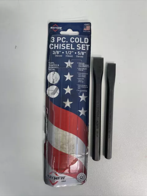 Mayhew Select 89062 Carded Cold Chisel Set 1/2" and 5/8" NEW Open package 2-PACK