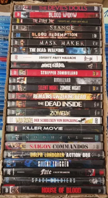 FSK 18 Horror & Zombie Sammlung 24 Filme DVD NEU + OVP