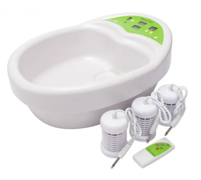 Bain de Pieds Royal Spa Pied Électrolytique Avec Couleur, Utilisé Avec 2 Jg