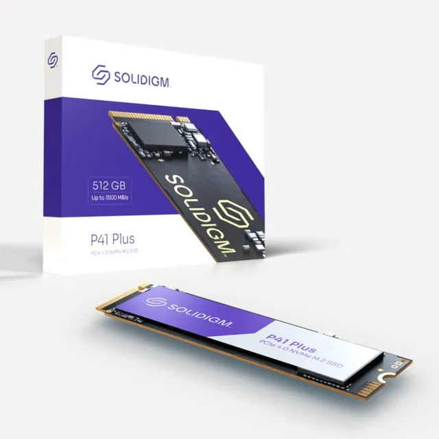 Solidigm P41 Plus 512GB M.2 2280 PCIe 4.0 NVMe Gen4 Internal Solid State Drive