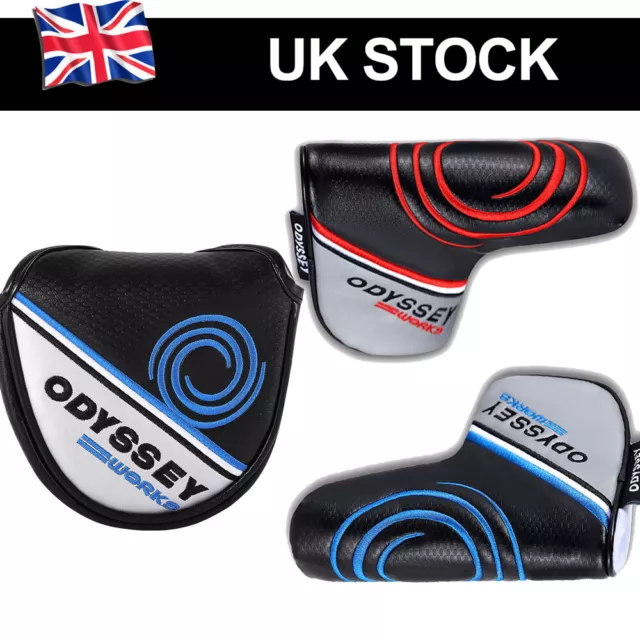 Odyssey Golf Putter Head Covers Club Mallet Blade Case Cover Protector Easy Use