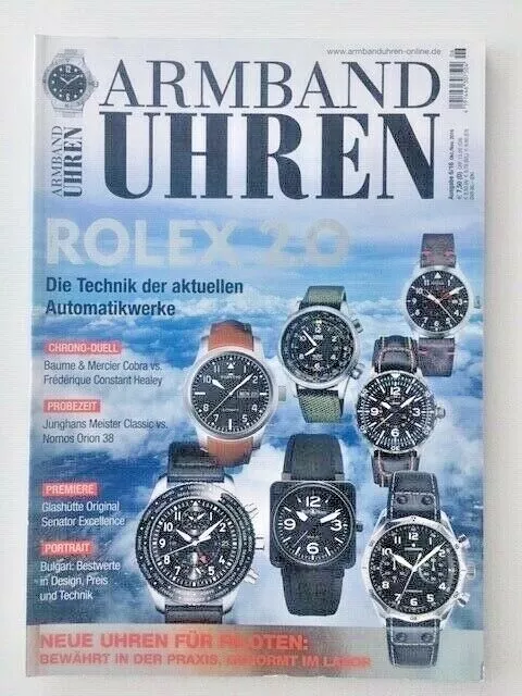 German watch magazin / Magazine allemand montres ARMBAND UHREN 6/2016 ROLEX 2.0
