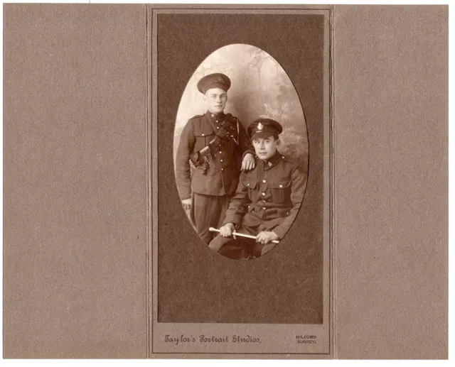 WW1 WWI CEF Canadian soldiers - possibly Vernon and Fred Palmer, Galt, ON