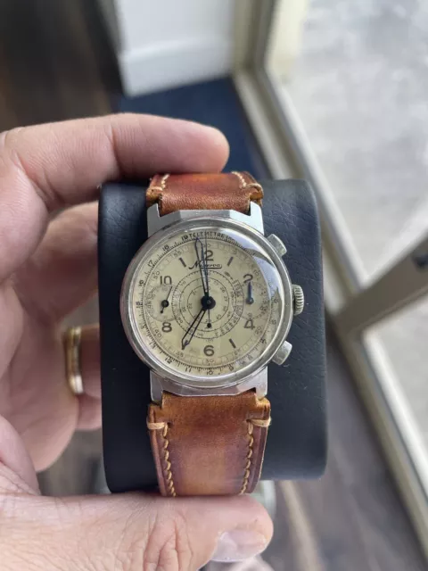 Minerva vintage chronograph 1940s