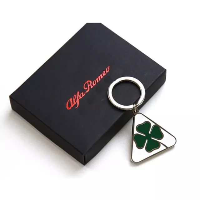 Four-leaf Clover Car Keychain Key Decoration Pendant For Alfa Romeo Modified