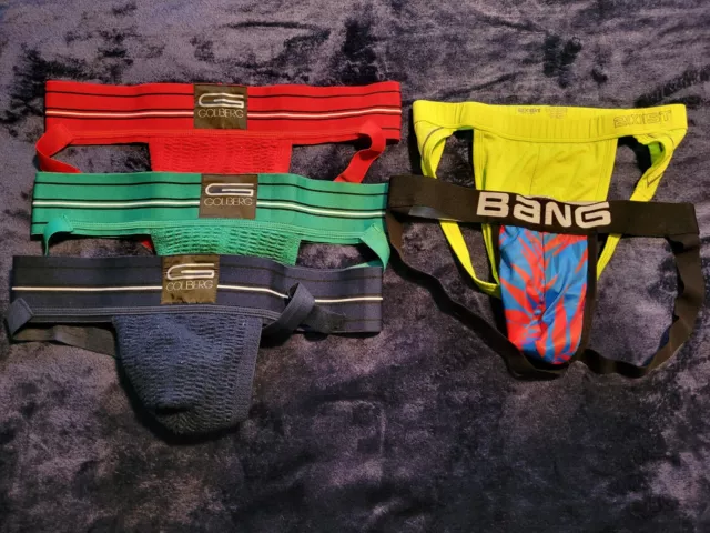 Mens Jockstrap Lot Golberg 2Xist Bang Size Xl 5 Pair