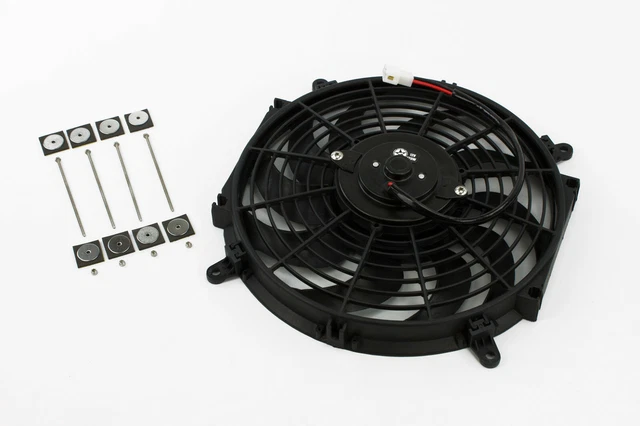 STONEY RACING 8&-16& 80W-160W Electric Car Radiator Fan 12V Slimline ...