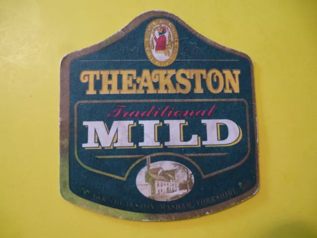 British Beer Brewery Coaster ~ THEAKSTON Traditional Mild, Yorkshire, England,UK