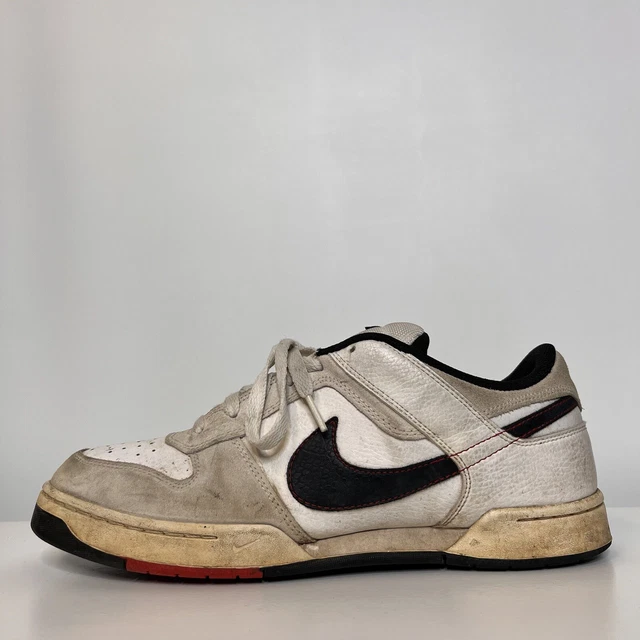 NIKE RENZO 2 Mens 11 Skateboard Low Suede Leather red Black  display picture 1
