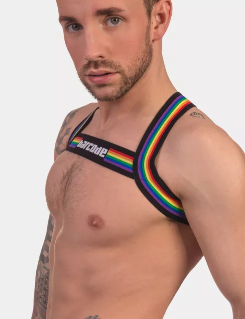 barcode Berlin Harness Pride schwarz 91745/100 gay sexy Angebot BLITZVERSAND