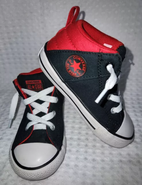 Converse Chuck Taylor All Star Boys/infant Axel Sneaker Shoes Black Red