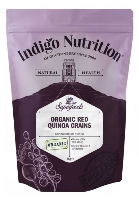 Organic Red Quinoa Grains - 1kg - Indigo Herbs