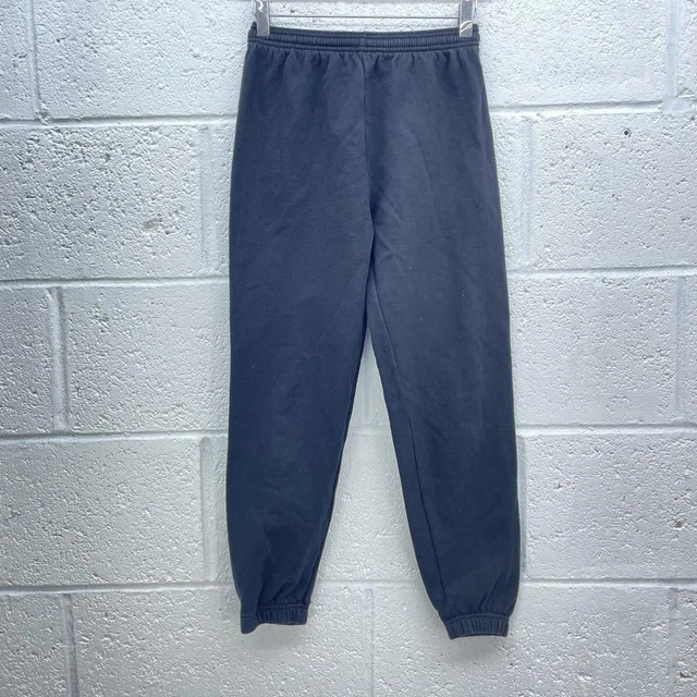 Pantaloni Della Tuta Da Jogger Lounge Neri A Polsino Baggy Y2K Uk 13Y