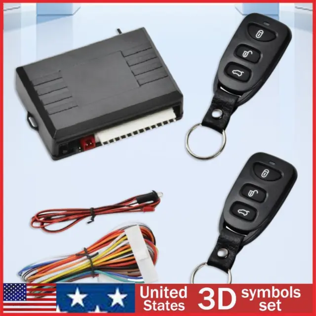 Auto Remote Central Kit 12V Keyless Lock System with LED Light Car Alarm System