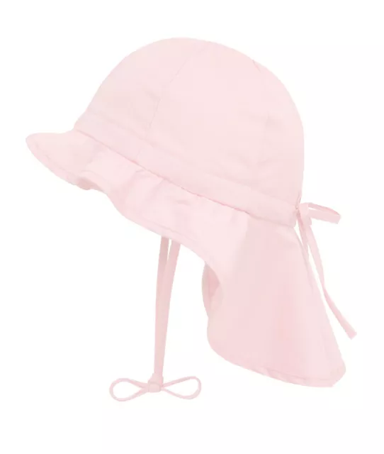 DÖLL® Mädchen Sonnenhut Hut Nackenschutz Mütze Rosa 45-55 Sommer NEU!