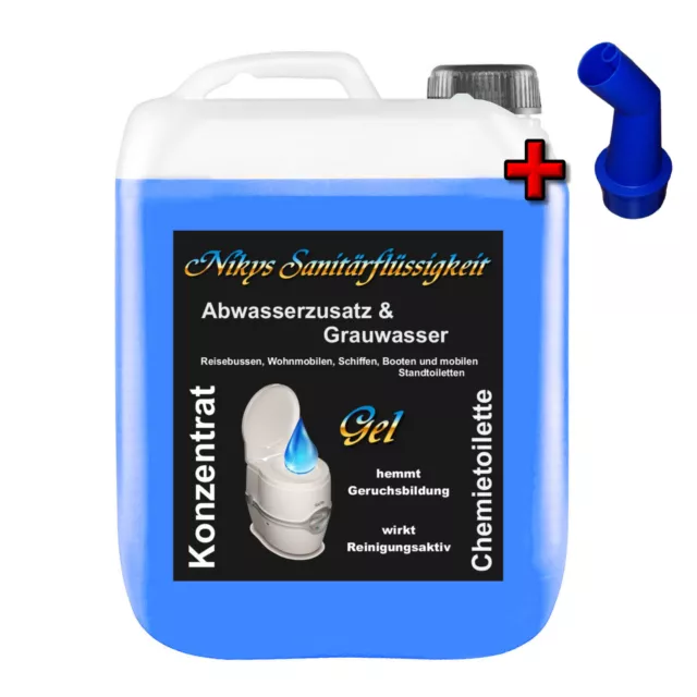 5L Abwassertank Zusatz Abwasser Grauwasser für Campingtoilette Konzentrat Tank