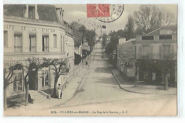 Carte Postale Ancienne Villiers Sur Marne - La Gare - Début 1900