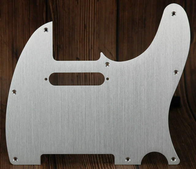 NEW PICKGUARD TELECASTER ALUMINIUM brossé - silver - anodized - guitare télé