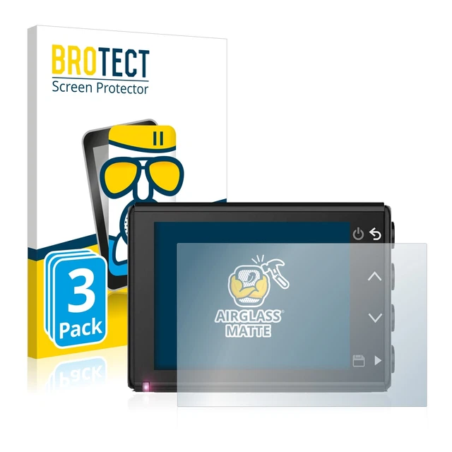 3x Anti-Riflesso Vetro Pellicola Protezione per Garmin Dash Cam 66W Proteggi