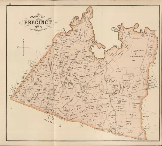 1876 DAVIESS COUNTY plat map KENTUCKY old GENEALOGY Atlas LAND OWNERSHIP DVD P6 2