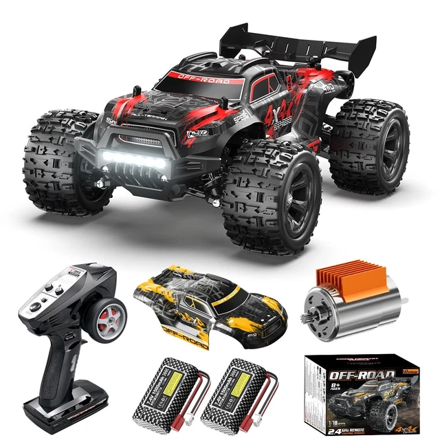 Voiture RC Tout-terrain VAYOTOY 4WD 36 Km/h – 2 Batteries 1200 MAh – 2,4 GHz – 1:18 – Adulte Et Enfant – Cadeau Idéal