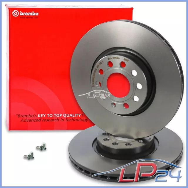 2X Brembo Coated Disque De Frein Ventilé Avant Ø312 Pour Vw Golf 5 1K 1.4 2.0