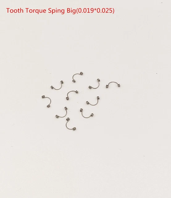 10 Pcs Dental Orthodontic Anterior Tooth Torque Springs Rectangular Big0.19*0.25