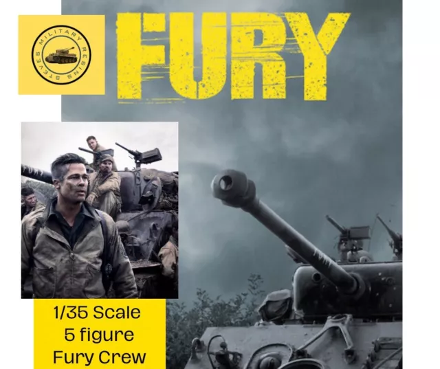 1/35 Scale US “Fury” Crew. War Daddy And His Crew. Set #M