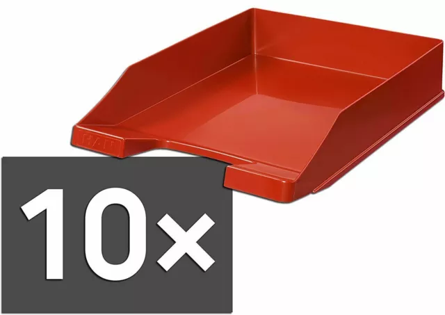 HAN Briefablage Briefkorb Briefablage KLASSIK 1027-X-17 in rot 10 Stück  2. Wahl