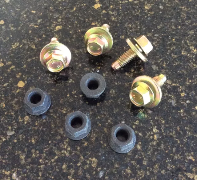 New 1970 Boss 429 Mustang export brace cowl bolts with UBS nuts. Set of 4.