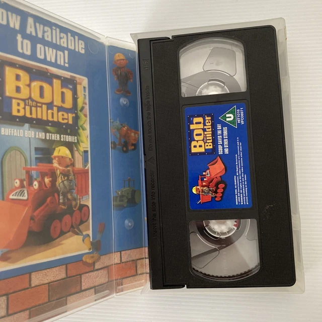 3 X VHS Bundle Bob The Builder Scoop Saves The Day Buffalo Bob Naughty