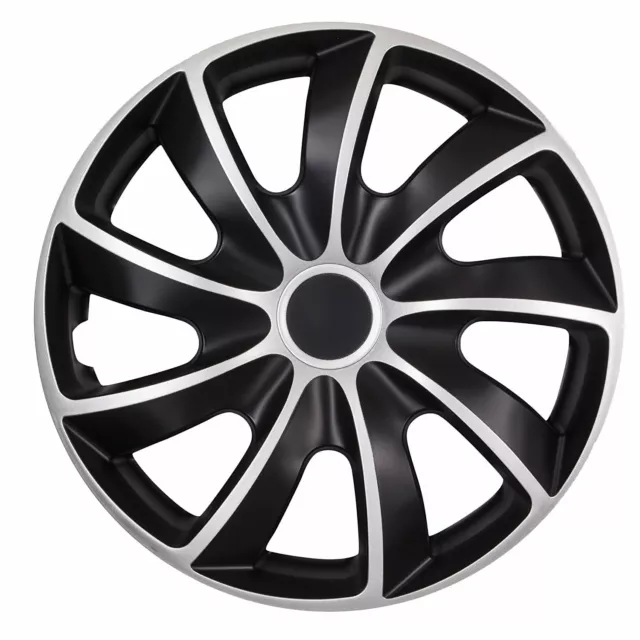 17" Wheel Trims Covers Hub Caps Set of 4 Super Resistant 17 inch Durable Silver