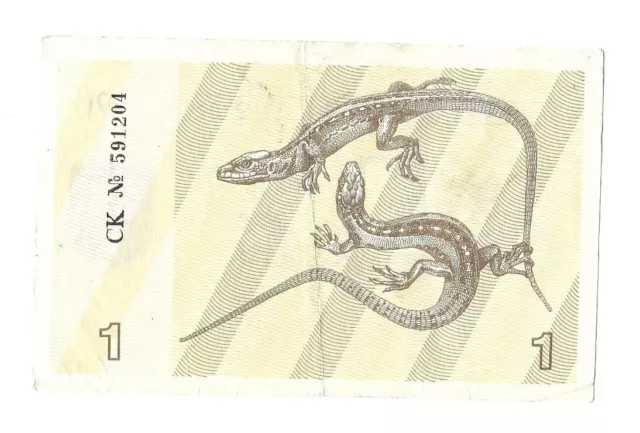 Litauen 1 Talonas 1991 Banknote
