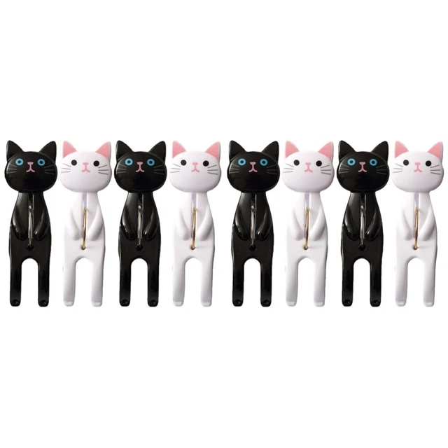 8 pz clip per asciugamano per sedia da spiaggia a forma di gatto cartone animato clip per asciugamano da spiaggia
