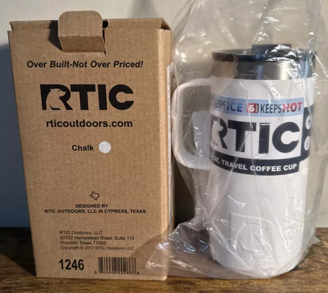 RTIC 16 oz Travel Coffee Cup Mug~Color Chalk~Completely Unused~Vacuum~#1246
