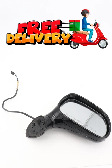 💔 Right Passenger Side Door View Mirror 4-Pin Plug Black Bmw E36 Z3 1996-2002