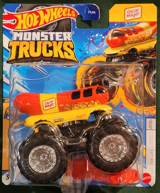 2024 HOT WHEELS Monster Jam Trucks HWC76 Snack Pack 3 Oscar Mayer