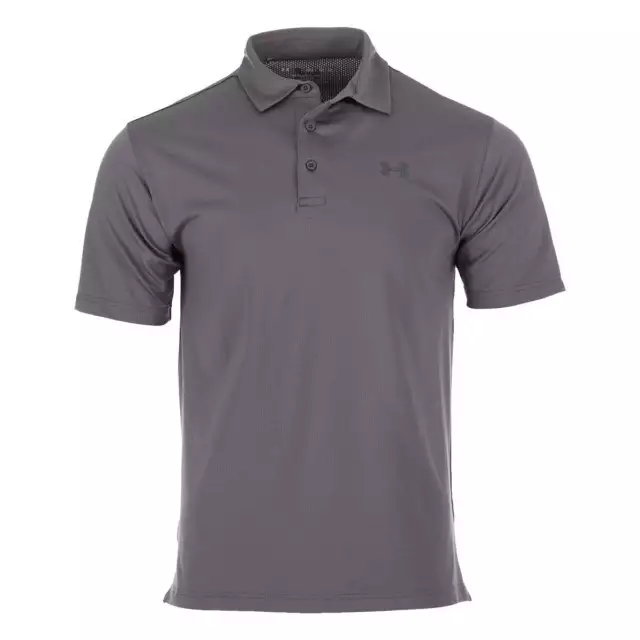 New Under Armour Men's AERATED GOLF Polo UA MENS SHIRT COLLARED GREY Small