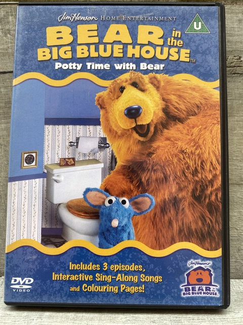 DISNEY BEAR IN The Big Blue House Potty Time with Bear DVD 72mins 2005 ...